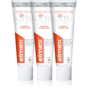 Elmex Caries Protection Complete Care frissítő hatású fogkrém a fogak teljes védelméért 3x75 ml-Ár