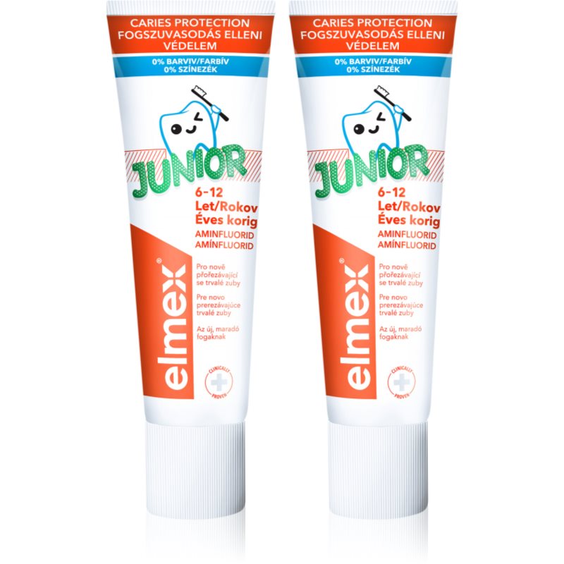 Elmex Junior 6-12 Years fogkrém gyermekeknek 2 x 75 ml-Eredeti