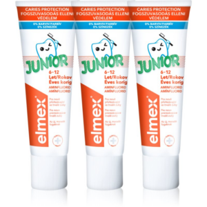 Elmex Junior 6-12 Years fogkrém gyermekeknek 3x75 ml-Ár