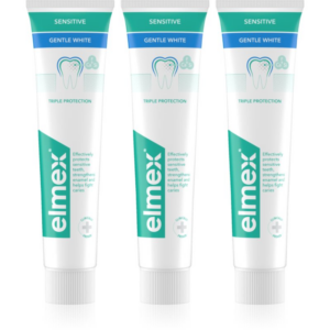 Elmex Sensitive Protection Gentle White fogkrém természetesen fehér fogakra 3x75 ml-Eredeti