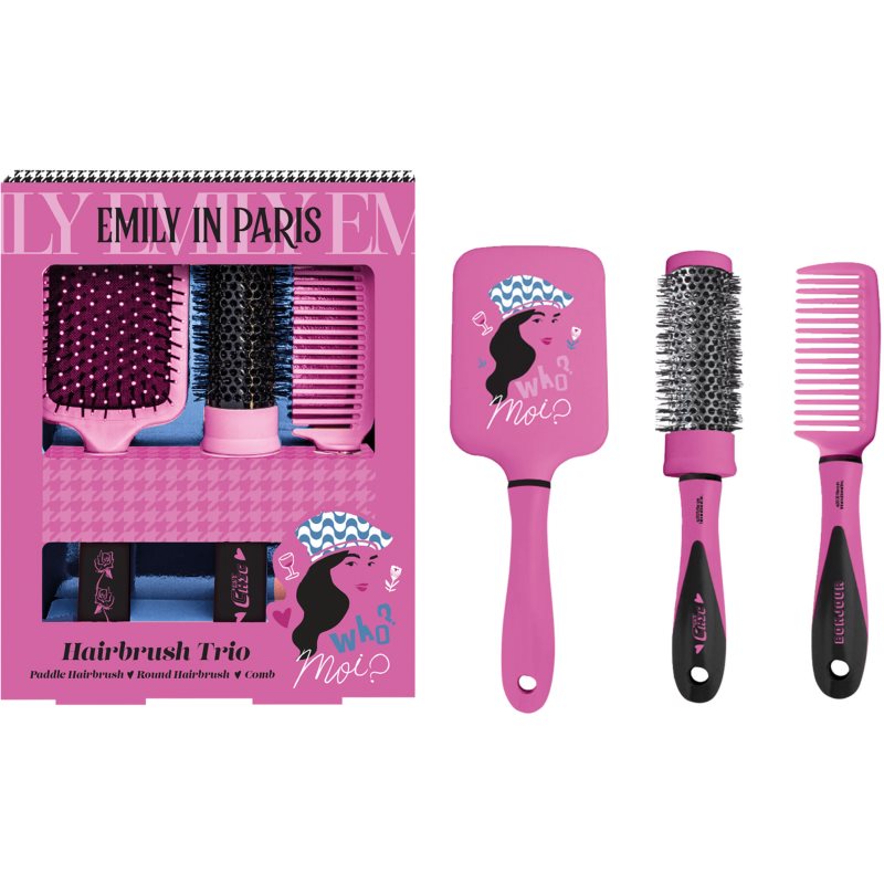 Emily In Paris Hairbrush Trio hajkefeszett hajra 3 db
