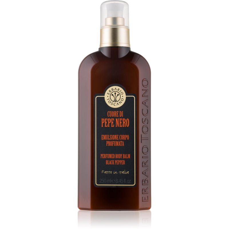 Erbario Toscano Cuore di Pepe Nero parfümös testbalzsam uraknak 250 ml-Eredeti