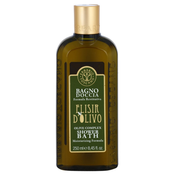 Erbario Toscano Elisir D'Olivo tusoló- és fürdőgél hidratáló hatással 250 ml-Eredeti