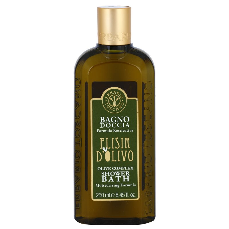 Erbario Toscano Elisir D'Olivo tusoló- és fürdőgél hidratáló hatással 250 ml-Eredeti