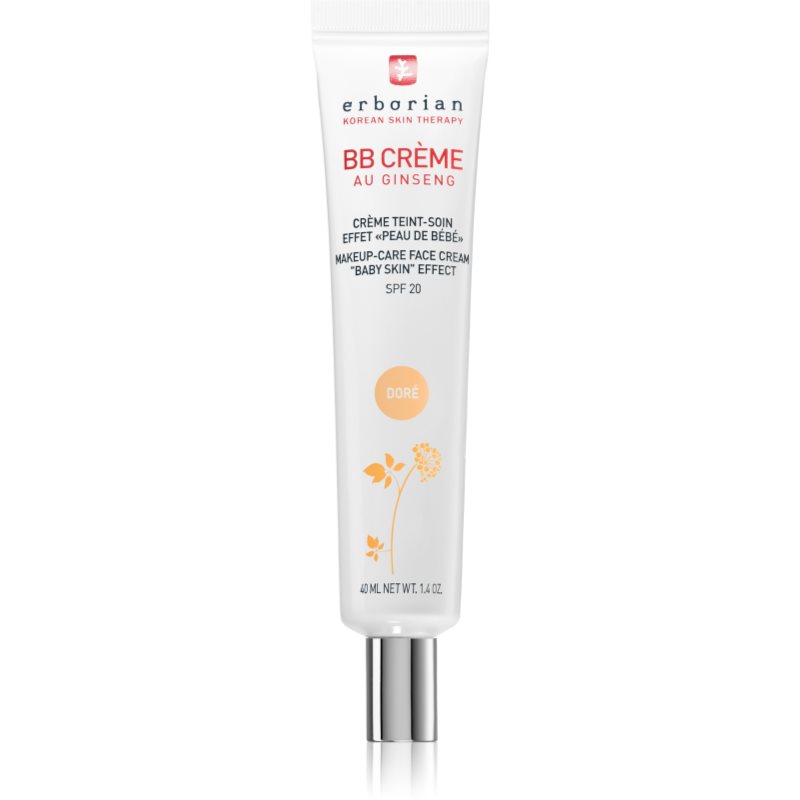 Erborian BB Cream tonizáló krém a bőr tökéletes külalakjáért SPF 20 nagy csomagolás árnyalat Doré 40 ml-Eredeti