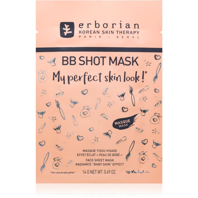 Erborian BB Shot Mask arcmaszk bőrvilágosító hatással 14 g-Eredeti