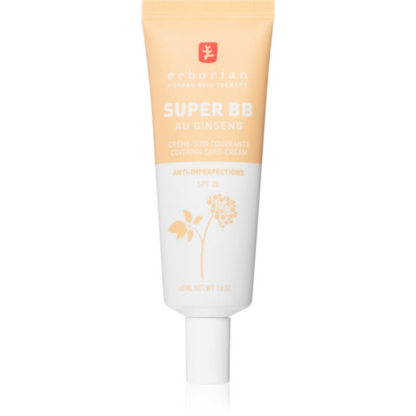 Erborian Super BB tónusegyesítő BB krém a bőr tökéletlenségeire SPF 20 árnyalat Nude 40 ml-Ár Erborian Super BB tónusegyesítő BB krém a bőr tökéletlenségeire SPF 20 árnyalat Nude 40 ml-Ár