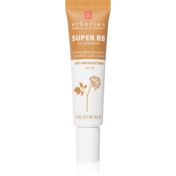 Erborian Super BB tónusegyesítő BB krém a bőr tökéletlenségeire kis csomagolás árnyalat Caramel 15 ml-Ár
