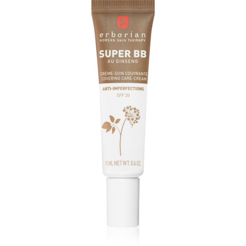 Erborian Super BB tónusegyesítő BB krém a bőr tökéletlenségeire kis csomagolás árnyalat Chocolat 15 ml-Ár