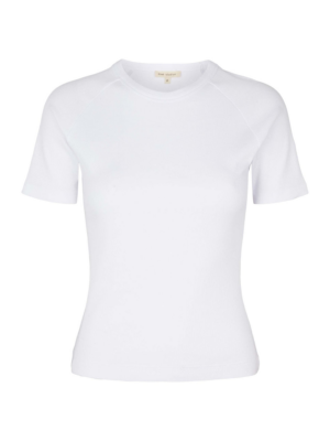 Esmé Studios Póló 'ESBlossom SS O-neck Rib'  fehér-Ár