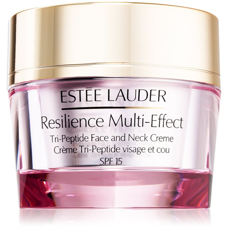 Estée Lauder Resilience Multi-Effect Tri-Peptide Face and Neck Creme SPF 15 intenzíven tápláló krém normál és kombinált bőrre SPF 15 50 ml-Eredeti