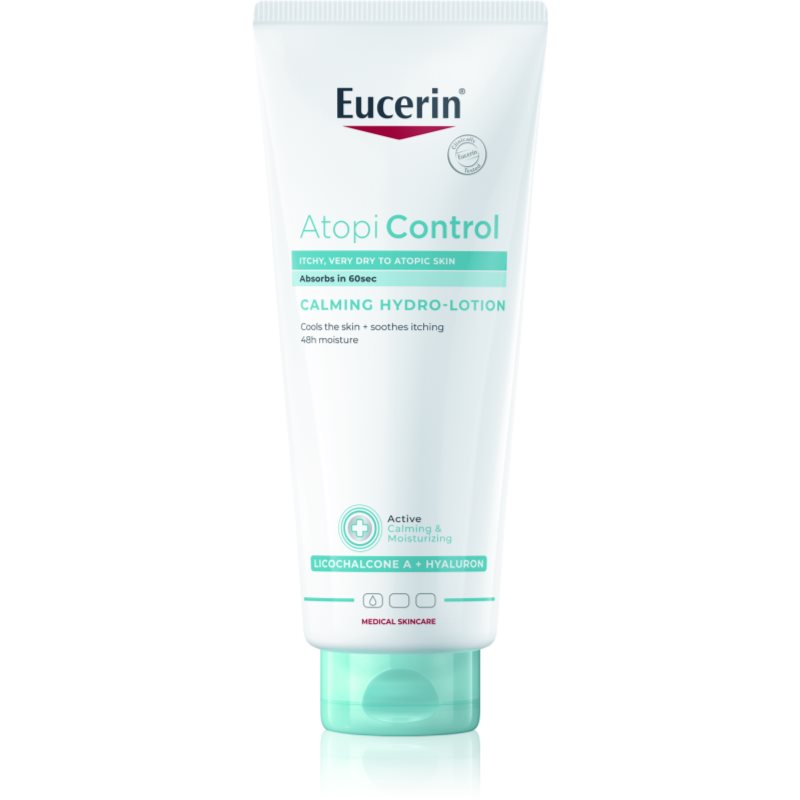Eucerin AtopiControl Calming Hydro-Lotion krémes illatmentes nyugtató gél a száraz és érzékeny bőrre 400 ml-ár