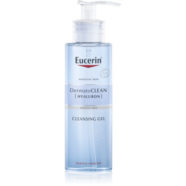 Eucerin DermatoClean tisztító gél az arcbőrre hidratáló hatással 200 ml-Eredeti