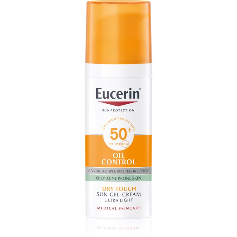 Eucerin Sun Oil Control védő géles krém az arcra SPF 50+ 50 ml-Ár