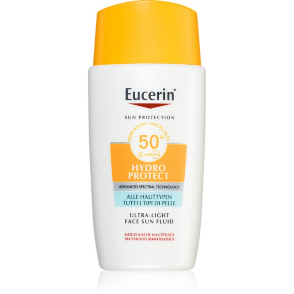 Eucerin Sun Protection napozó fluid az arcra SPF 50+ 50 ml-Ár