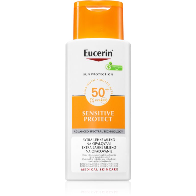 Eucerin Sun Sensitive Protect extra könnyű napozó tej SPF 50+ 150 ml-Ár