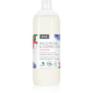 Eva Natura Wild rose & Cornflower krémes folyékony szappan kézre utántöltő 1000 ml-Ár
