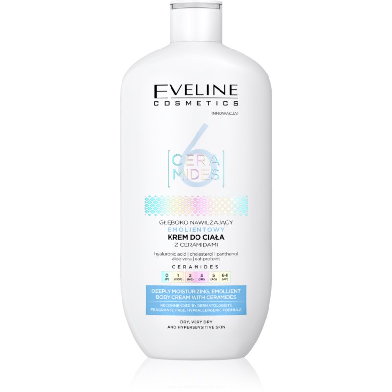 Eveline Cosmetics 6 Ceramides hidratáló testkrém Száraz