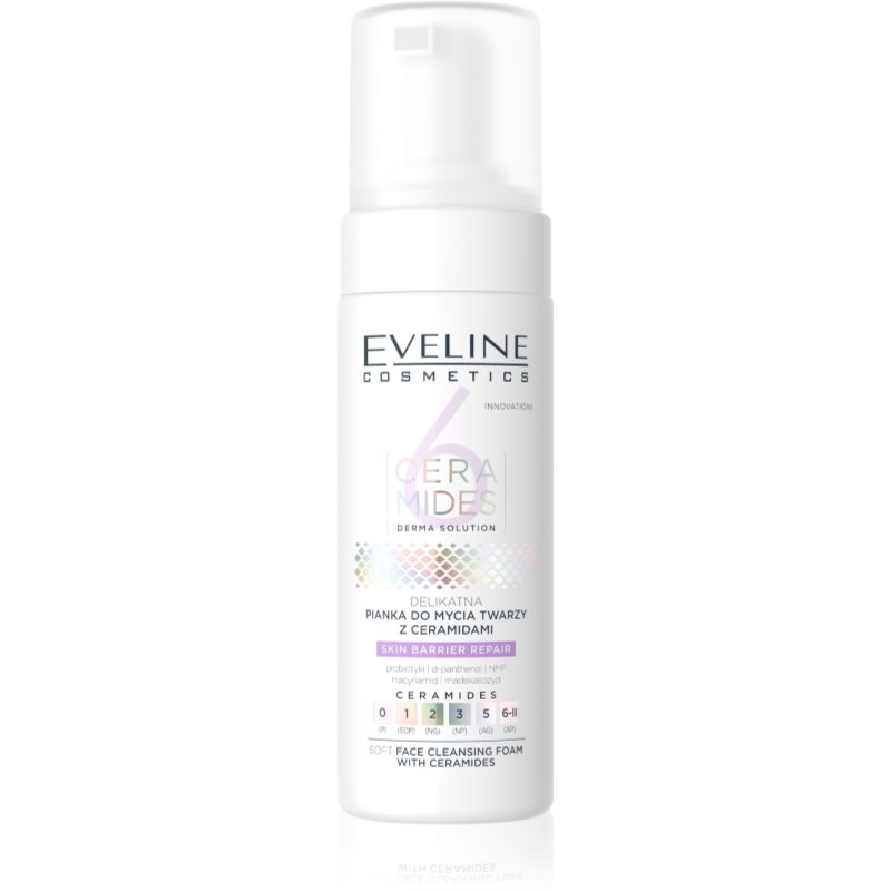 Eveline Cosmetics 6 Ceramides mélyisztító hab ceramidokkal 150 ml