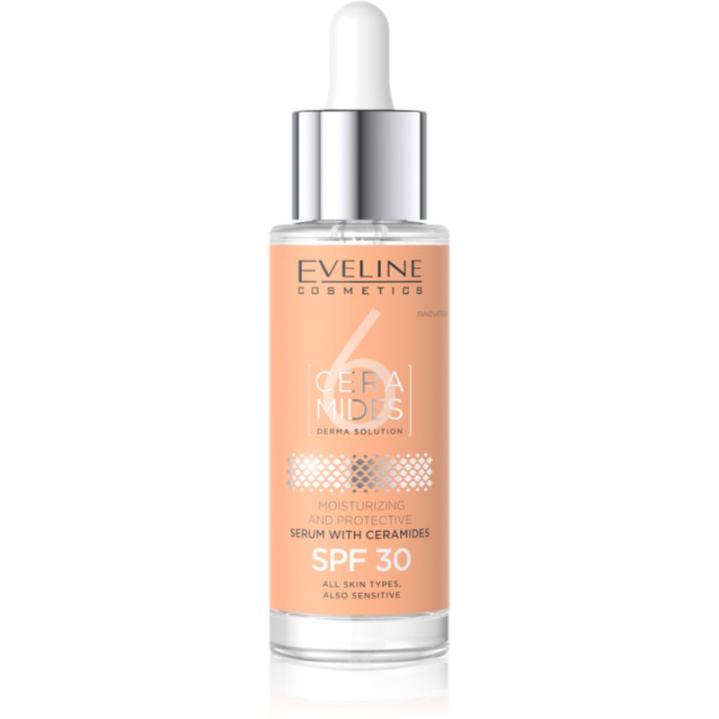 Eveline Cosmetics 6 Ceramides védő szérum száraz és érzékeny bőrre SPF 30 30 ml