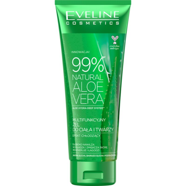 Eveline Cosmetics 99% Natural Aloe Vera hidratáló gél arcra és testre 250 ml-Ár