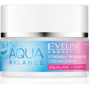 Eveline Cosmetics Aqua Balance Squalane + Ceramides intenzív regeneráló krém hidratáló hatással 50 ml