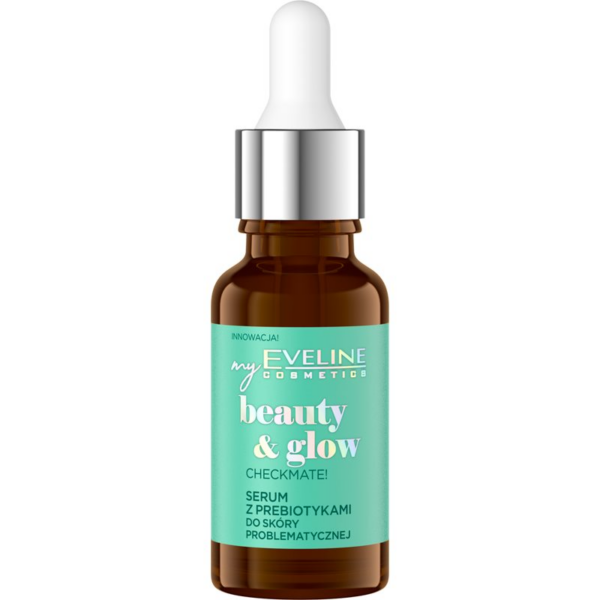 Eveline Cosmetics Beauty & Glow Checkmate! mattító szérum a kitágult pórusok ősszehúzására prebiotikumokkal 18 ml-Ár