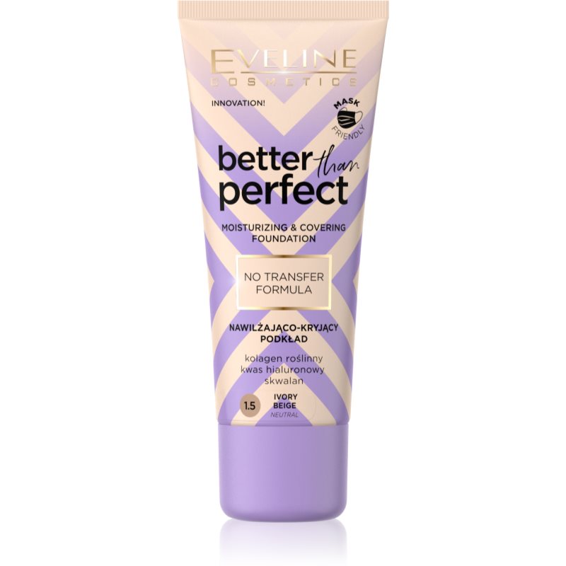 Eveline Cosmetics Better than Perfect fedő hatású alapozó hidratáló hatással árnyalat 1.5 Ivory Beige Neutral 30 ml-Ár