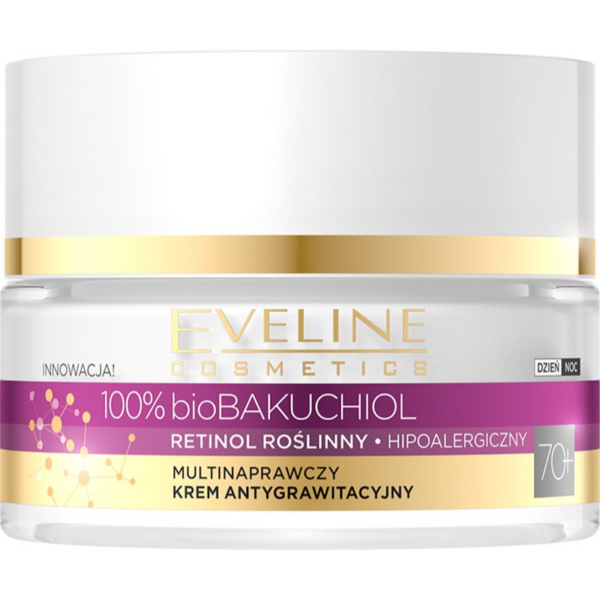 Eveline Cosmetics Bio Bakuchiol Multikorrekciós nappali krém az öregedés jelei ellen 70+ 50 ml-Ár