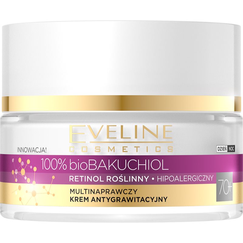 Eveline Cosmetics Bio Bakuchiol Multikorrekciós nappali krém az öregedés jelei ellen 70+ 50 ml-Ár