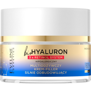 Eveline Cosmetics Bio Hyaluron 3x Retinol System megújító krém az arcbőr feszesítéséért 60+ 50 ml-Ár