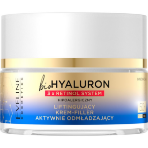 Eveline Cosmetics Bio Hyaluron 3x Retinol System nappali és éjszakai liftinges krém 50+ 50 ml-Ár