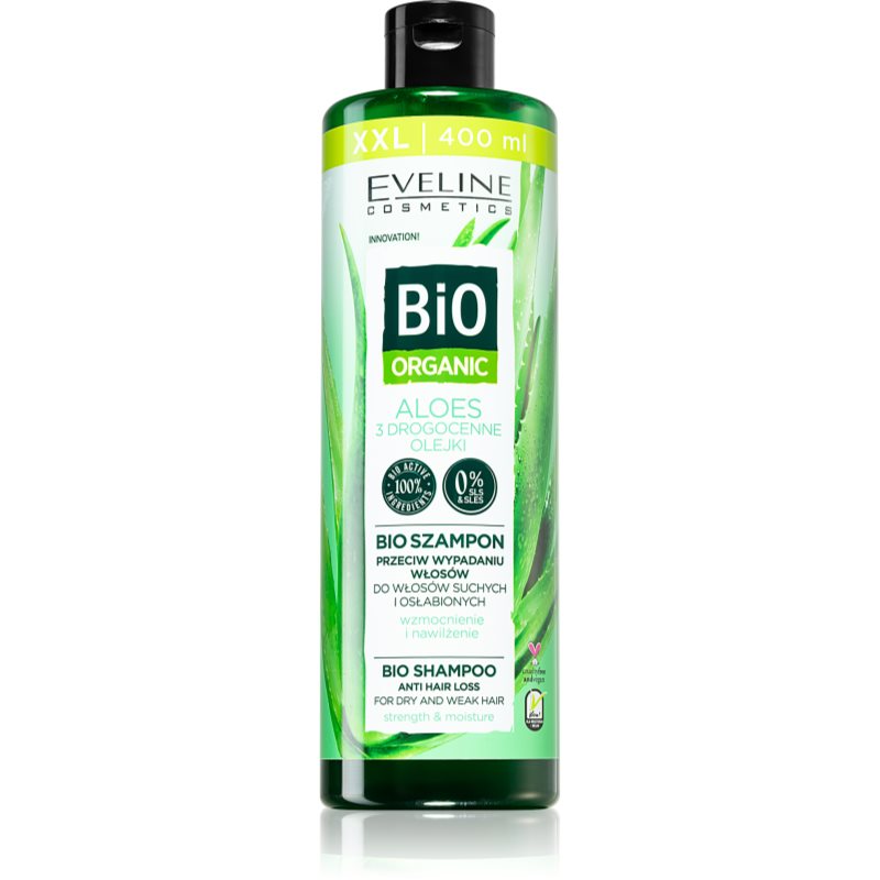Eveline Cosmetics Bio Organic Natural Aloe Vera hajhullás elleni sampon aloe verával 400 ml-Ár