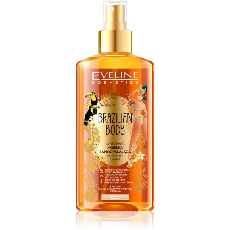 Eveline Cosmetics Brazilian Body Bronzosító önbarnító spray természetes hatásért 150 ml-Ár
