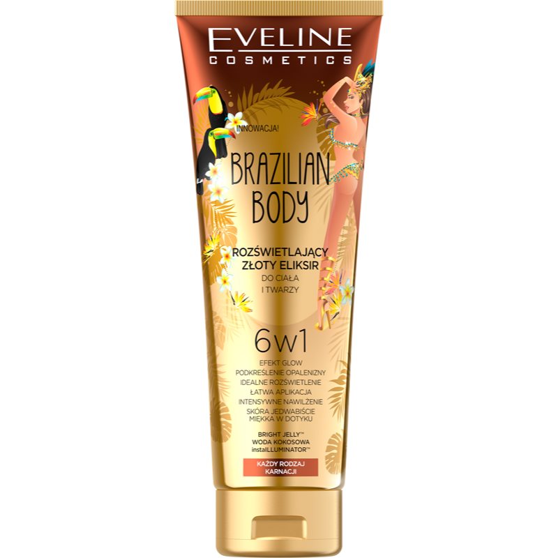 Eveline Cosmetics Brazilian Body tonizáló testkrém élénk és hidratált bőr 100 ml-Ár