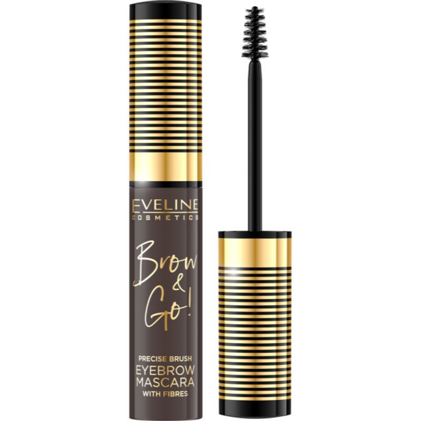 Eveline Cosmetics Brow & Go! szemöldök és szempillaspirál árnyalat 02 Dark 6 ml-Ár