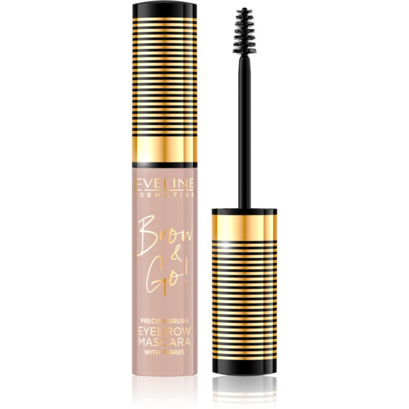 Eveline Cosmetics Brow & Go! szemöldök és szempillaspirál árnyalat 05 Taupe 6 ml-Ár