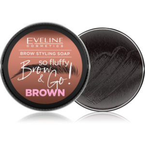 Eveline Cosmetics Brow & Go! szemöldökformázó szappan szemöldökre árnyalat Brown 25 g-Ár