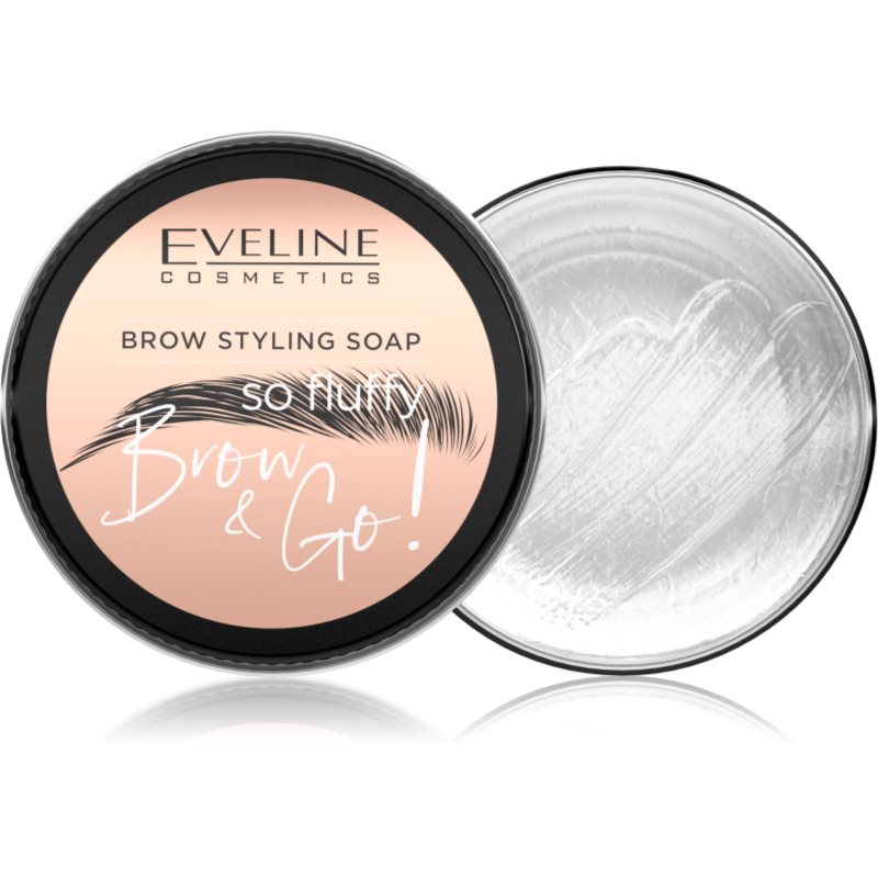 Eveline Cosmetics Brow & Go! szemöldökformázó szappan szemöldökre árnyalat Transparent 25 g-Ár