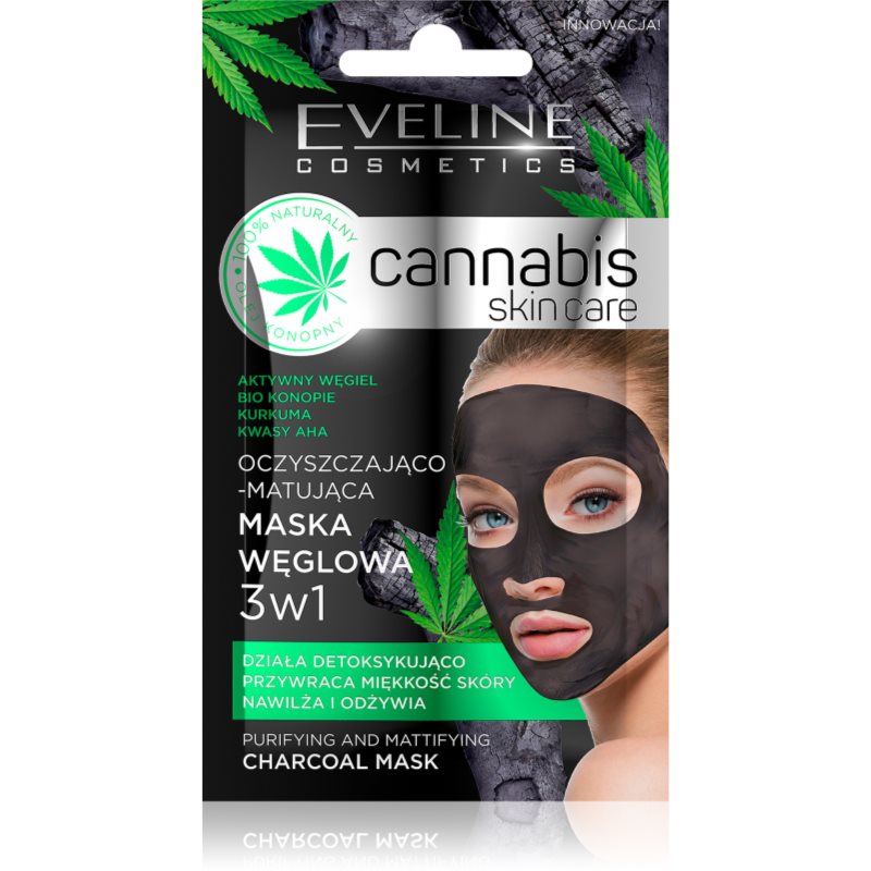 Eveline Cosmetics Cannabis tisztító agyagos arcmaszk 7 ml-Eredeti
