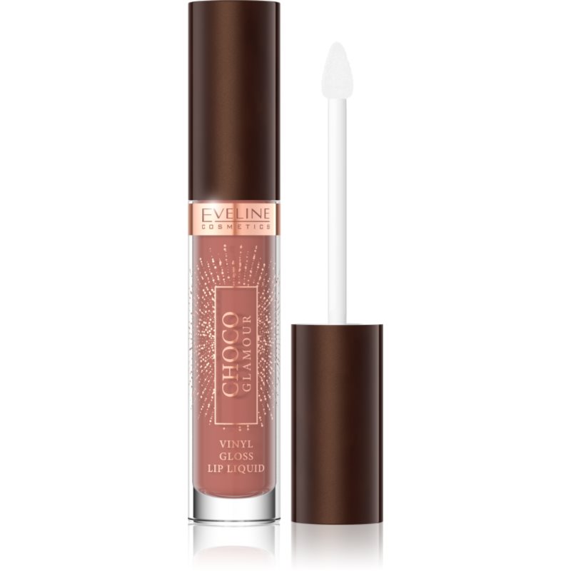 Eveline Cosmetics Choco Glamour hidratáló szájfény árnyalat 01 Ruby Chocolate 4