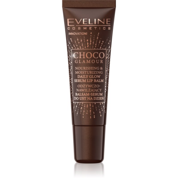 Eveline Cosmetics Choco Glamour tápláló és hidratáló ajakbalzsam 12 ml-Ár