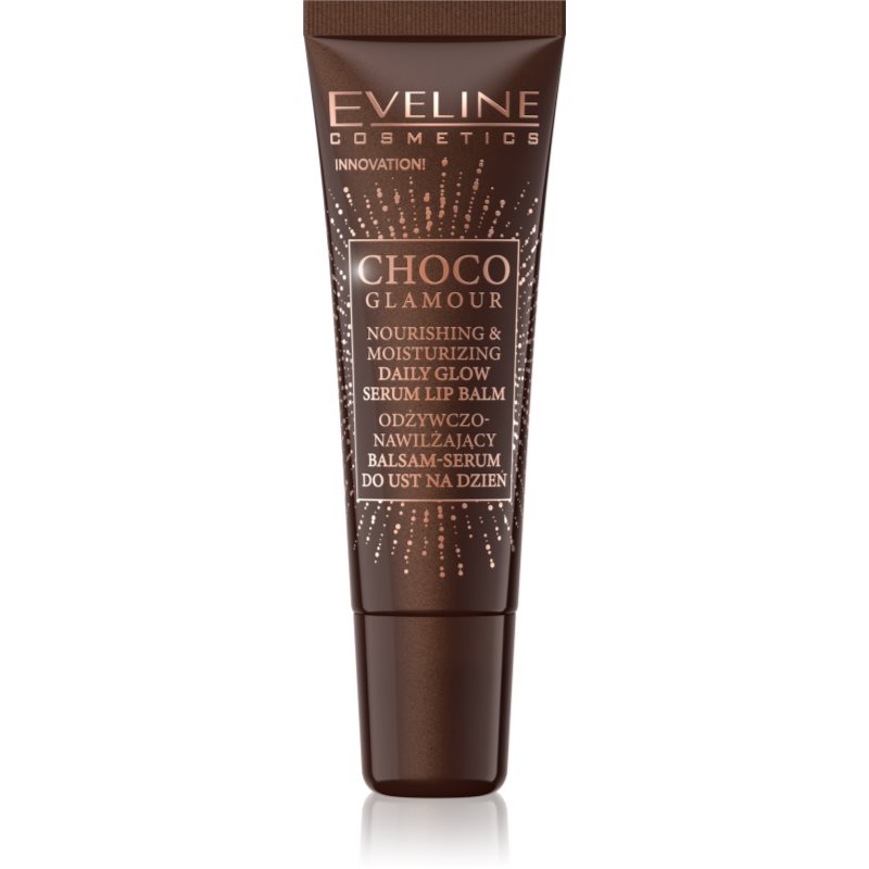 Eveline Cosmetics Choco Glamour tápláló és hidratáló ajakbalzsam 12 ml-Ár