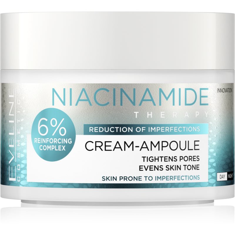 Eveline Cosmetics Cream-Ampoule Niacinamide hidratáló krém a bőr tökéletlenségei ellen 50 ml