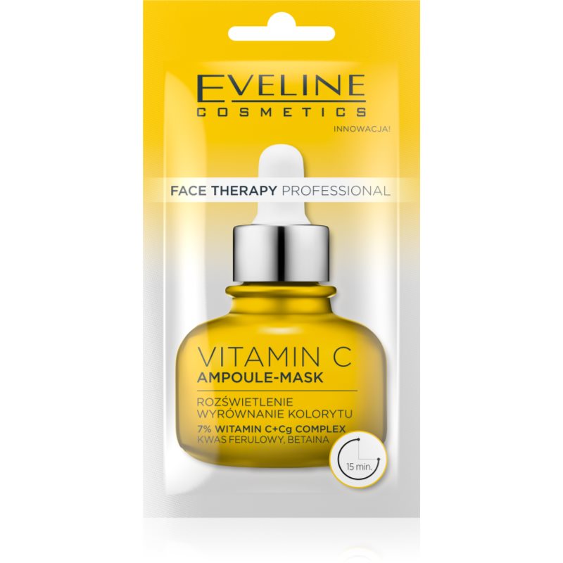 Eveline Cosmetics Face Therapy Vitamin C krémes maszk az élénk bőrért 8 ml-Ár