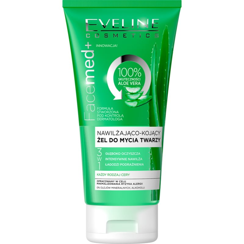 Eveline Cosmetics FaceMed+ hidratáló tisztító gél aloe verával 150 ml-Ár