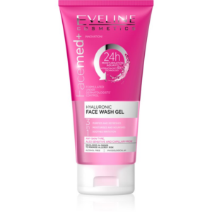 Eveline Cosmetics FaceMed+ tisztító gél 3 in 1 hialuronsavval 150 ml-Eredeti