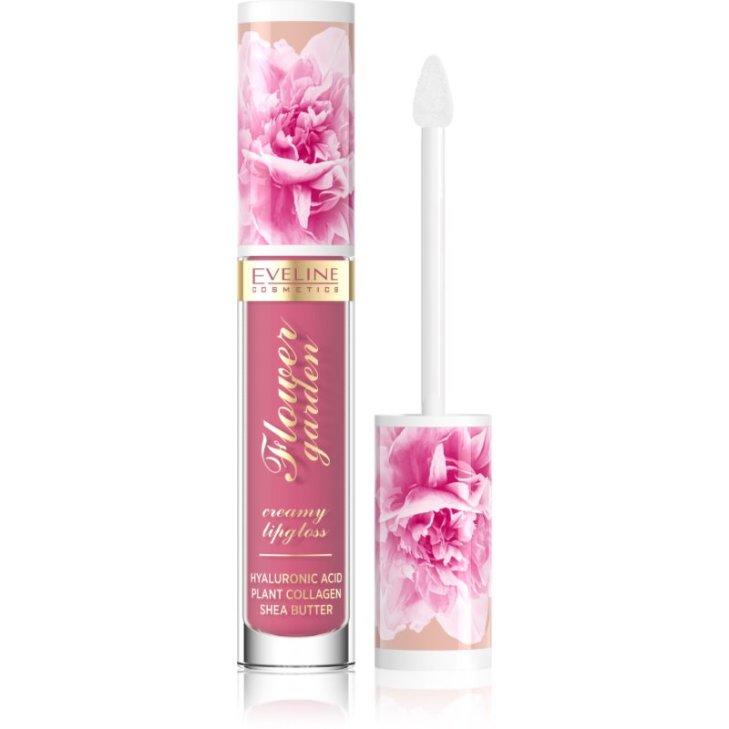 Eveline Cosmetics Flower Garden krémes ajakfény hialuronsavval árnyalat 03 Magnolia Charm 4