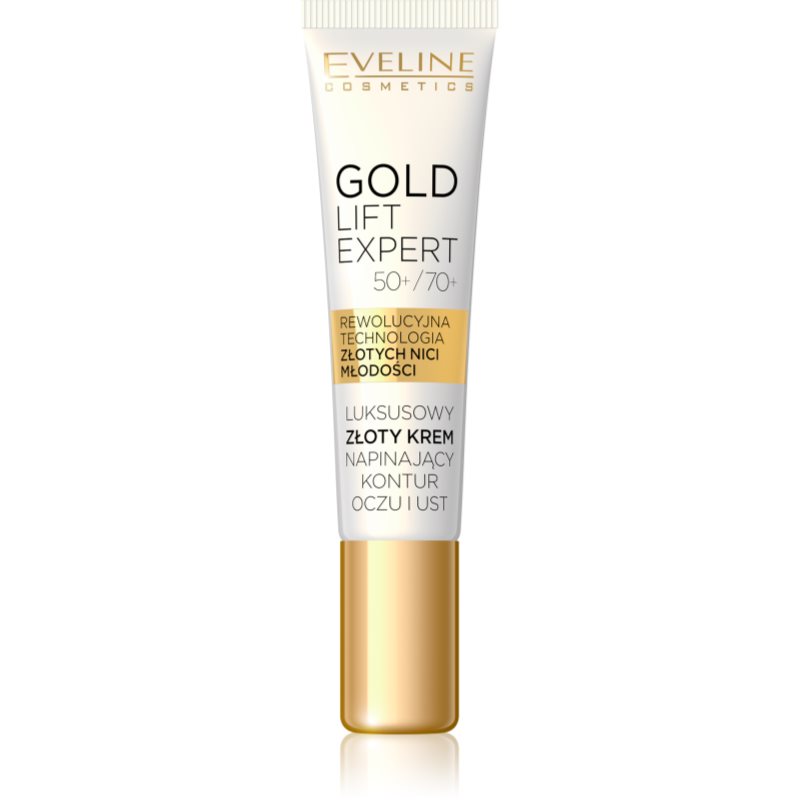 Eveline Cosmetics Gold Lift Expert kisimító krém a szem köré és a szájra 15 ml-Ár