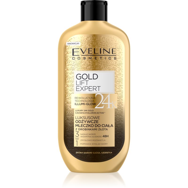 Eveline Cosmetics Gold Lift Expert tápláló testkrém aranytartalommal 350 ml-Ár
